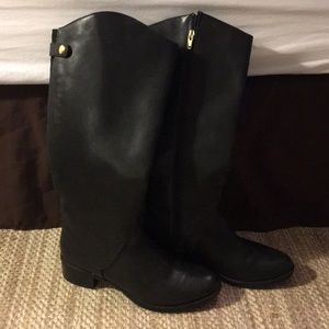 Tall black boots!